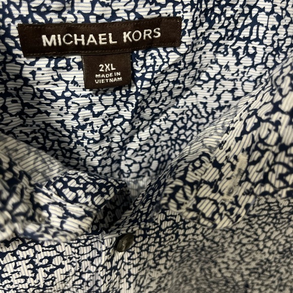Mens Michael Kors 2xl Dress Shirt - Picture 2 of 7